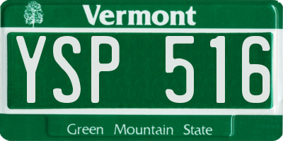 VT license plate YSP516