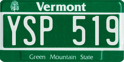 VT license plate YSP519