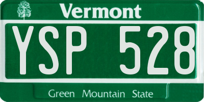 VT license plate YSP528