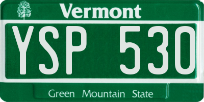 VT license plate YSP530