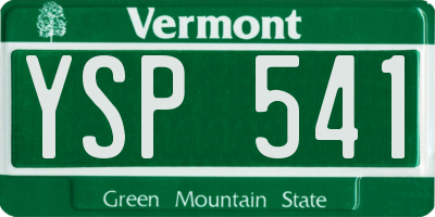 VT license plate YSP541