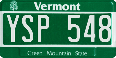 VT license plate YSP548