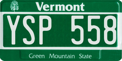 VT license plate YSP558