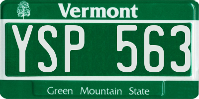 VT license plate YSP563