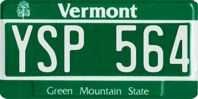 VT license plate YSP564