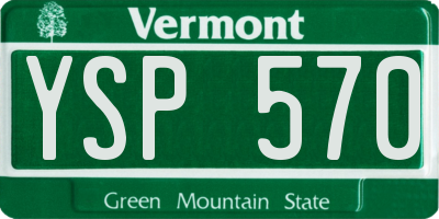 VT license plate YSP570