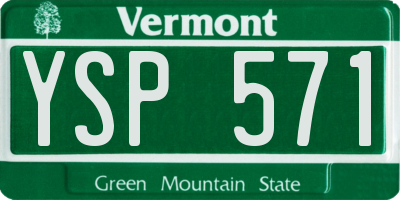 VT license plate YSP571