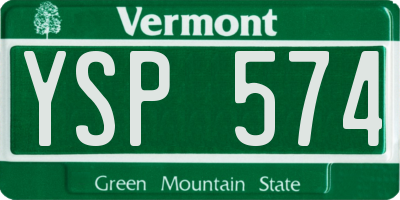 VT license plate YSP574