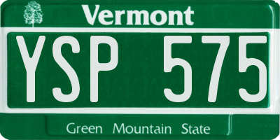 VT license plate YSP575
