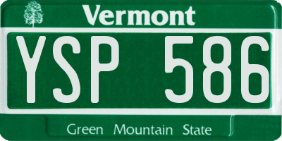 VT license plate YSP586
