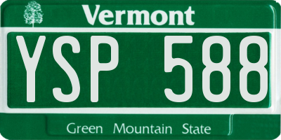 VT license plate YSP588