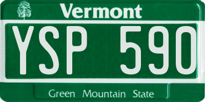 VT license plate YSP590