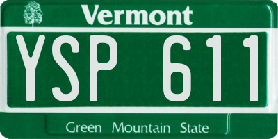 VT license plate YSP611