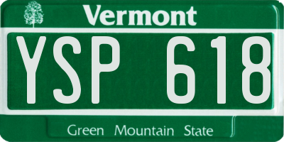 VT license plate YSP618