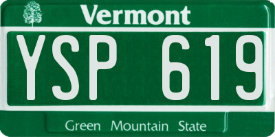 VT license plate YSP619