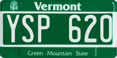 VT license plate YSP620