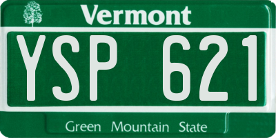 VT license plate YSP621