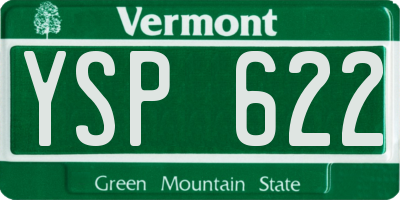 VT license plate YSP622