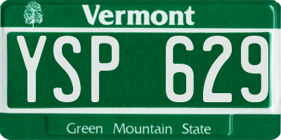 VT license plate YSP629