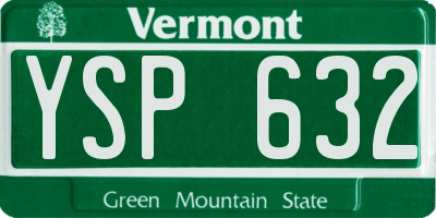 VT license plate YSP632