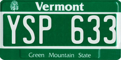 VT license plate YSP633