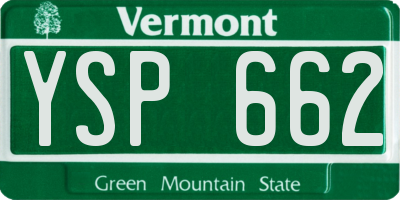 VT license plate YSP662