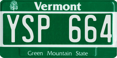 VT license plate YSP664