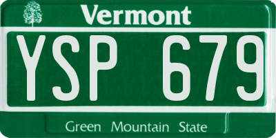 VT license plate YSP679