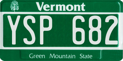 VT license plate YSP682