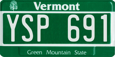 VT license plate YSP691