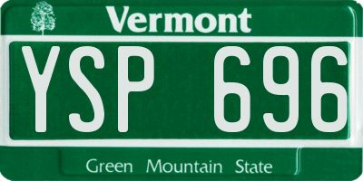 VT license plate YSP696