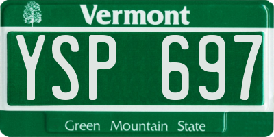 VT license plate YSP697