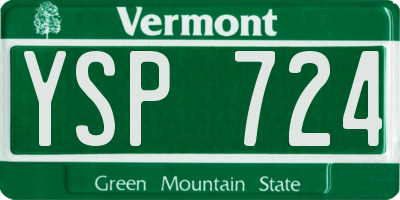 VT license plate YSP724