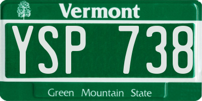 VT license plate YSP738