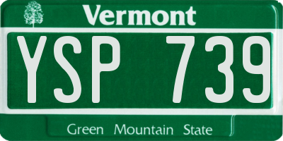 VT license plate YSP739