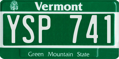 VT license plate YSP741