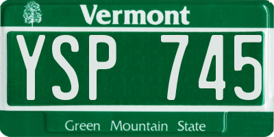 VT license plate YSP745