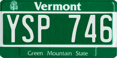 VT license plate YSP746