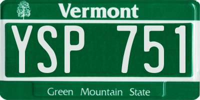 VT license plate YSP751
