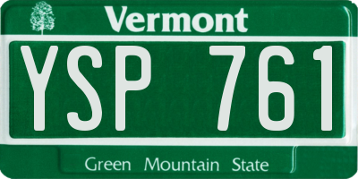 VT license plate YSP761