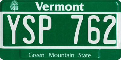 VT license plate YSP762