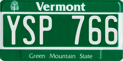 VT license plate YSP766