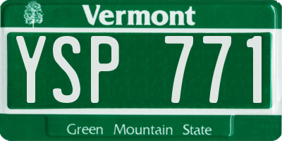 VT license plate YSP771