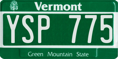 VT license plate YSP775