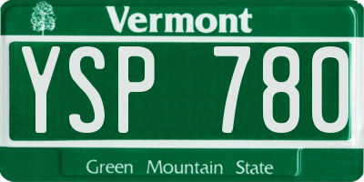 VT license plate YSP780