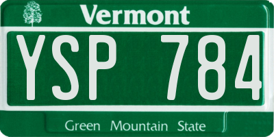 VT license plate YSP784