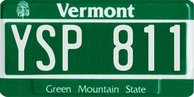 VT license plate YSP811