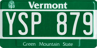 VT license plate YSP879