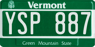 VT license plate YSP887