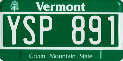 VT license plate YSP891